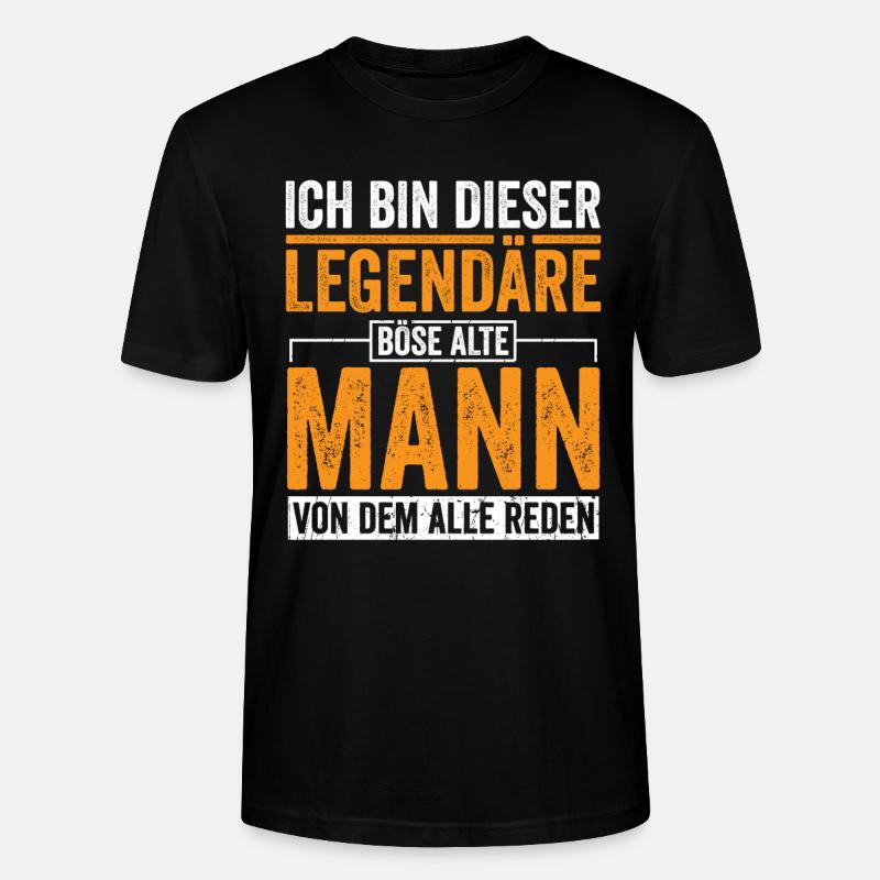 Legendäre alte Mann - Stanley/Stella Unisex Bio-T-Shirt CRAFTER - Schwarz