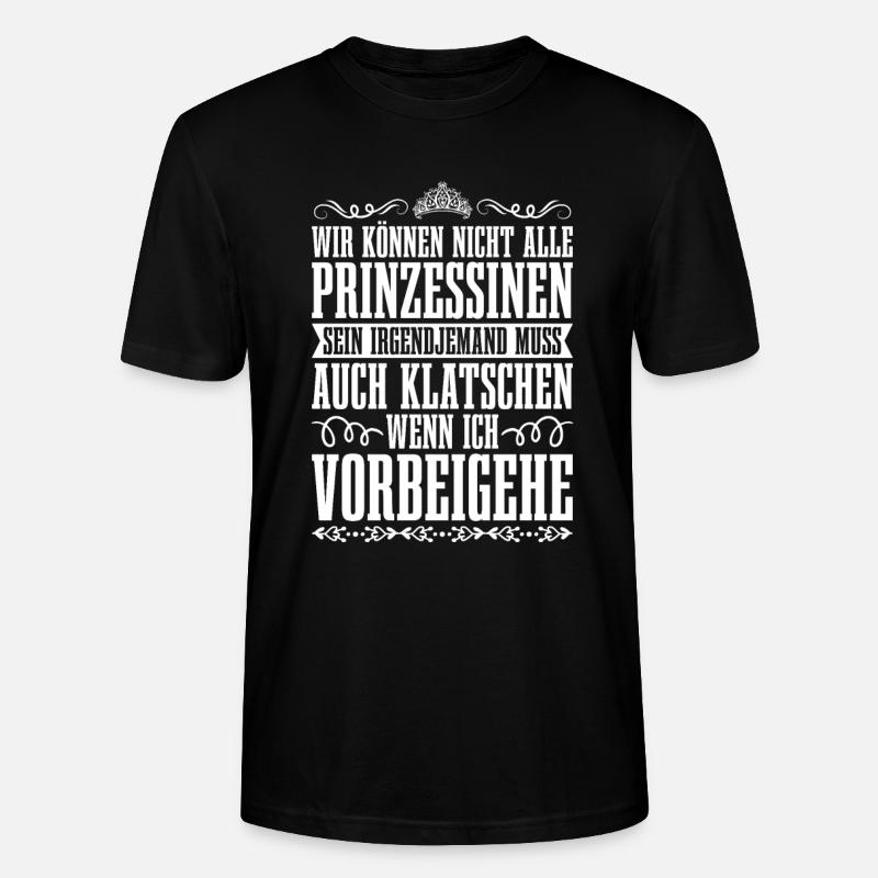 Prinzessin Krone - Stanley/Stella Unisex Bio-T-Shirt CRAFTER - Schwarz