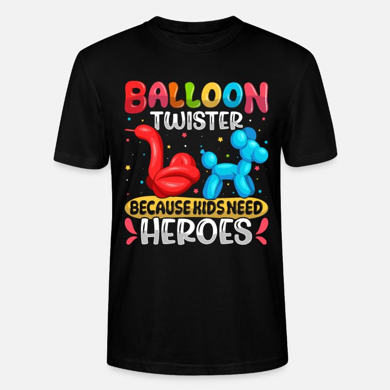 Conception de ballon de fête - T-shirt bio CRAFTER Stanley Stella Unisexe - noir