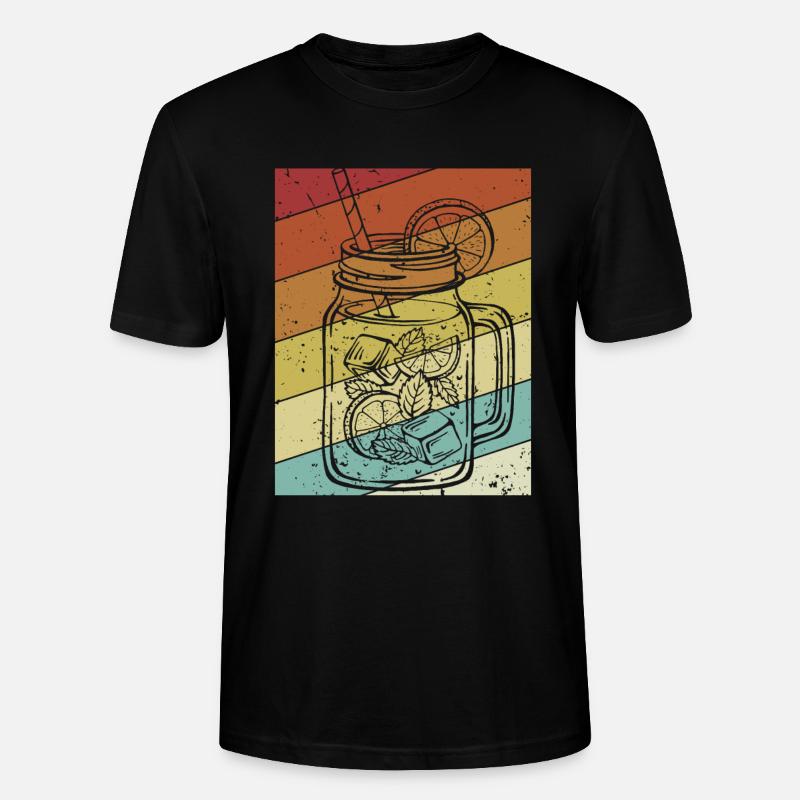 Retro Lemonade Lemonade Lover - T-shirt bio CRAFTER Stanley Stella Unisexe - noir