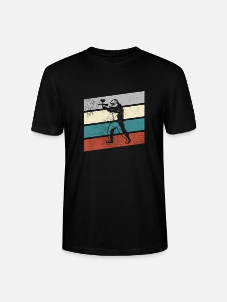 Paintball Retro - Stanley/Stella CRAFTER Unisex Organic T-Shirt - black