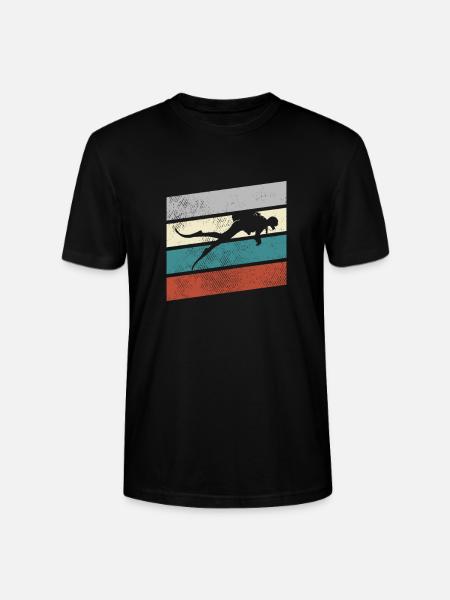 Tauchen Retro - Stanley/Stella Unisex Bio-T-Shirt CRAFTER - Schwarz