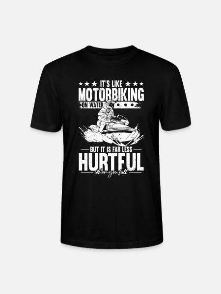 Jet Ski motorcykel på vand vandsport jetbåd - Stanley Stella CRAFTER unisex økologisk-T-shirt - sort