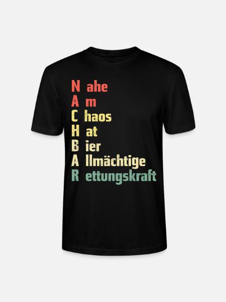 Nachbar Nahe am Chaos - Stanley/Stella Unisex Bio-T-Shirt CRAFTER - Schwarz