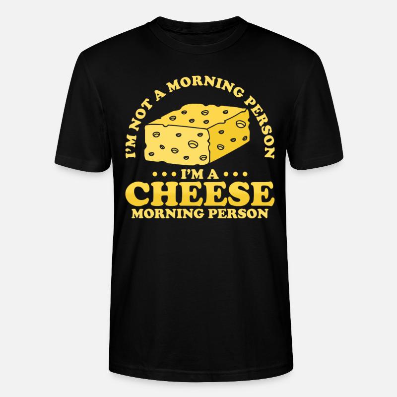 Käse Geschenk - Stanley/Stella Unisex Bio-T-Shirt CRAFTER - Schwarz