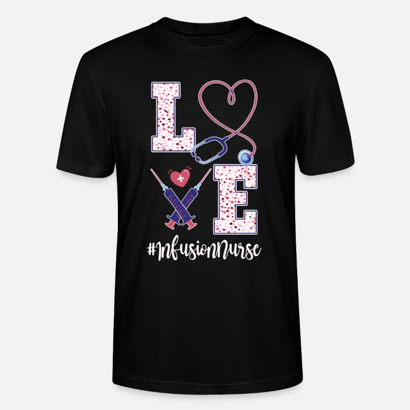 Mignon Infusion Infirmière Saint-Valentin - T-shirt bio CRAFTER Stanley Stella Unisexe - noir