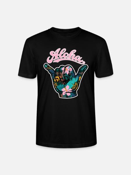 6 Aloha Shaka - Stanley/Stella CRAFTER Unisex Organic T-Shirt - black