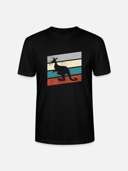 Kangourou Rétro - T-shirt bio CRAFTER Stanley Stella Unisexe - noir