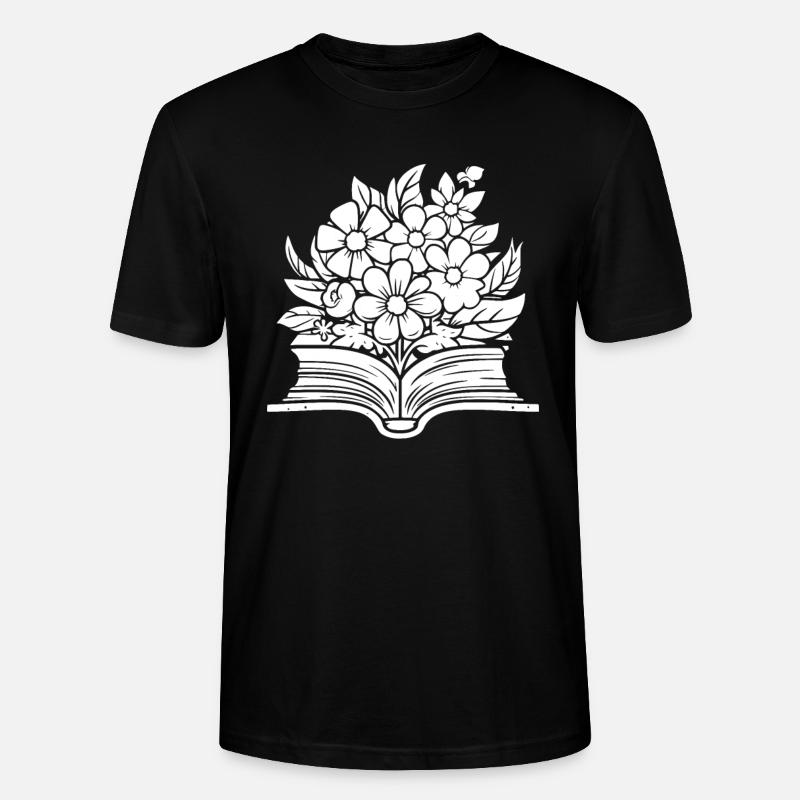 Buch Leseratte Bücherwurm - Stanley/Stella Unisex Bio-T-Shirt CRAFTER - Schwarz