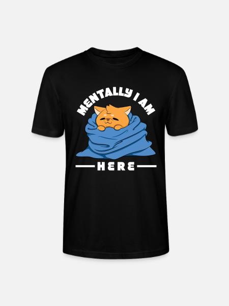 Geistig bin ich hier - Stanley/Stella Unisex Bio-T-Shirt CRAFTER - Schwarz