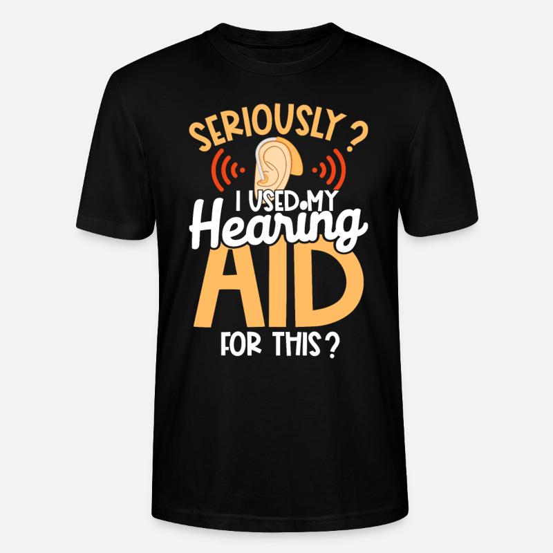 Deaf Pride Awareness ASL Gebärdensprache - Stanley/Stella Unisex Bio-T-Shirt CRAFTER - Schwarz