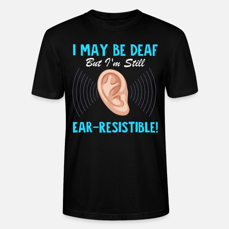 Deaf Pride Gebärdensprache - Stanley/Stella Unisex Bio-T-Shirt CRAFTER - Schwarz