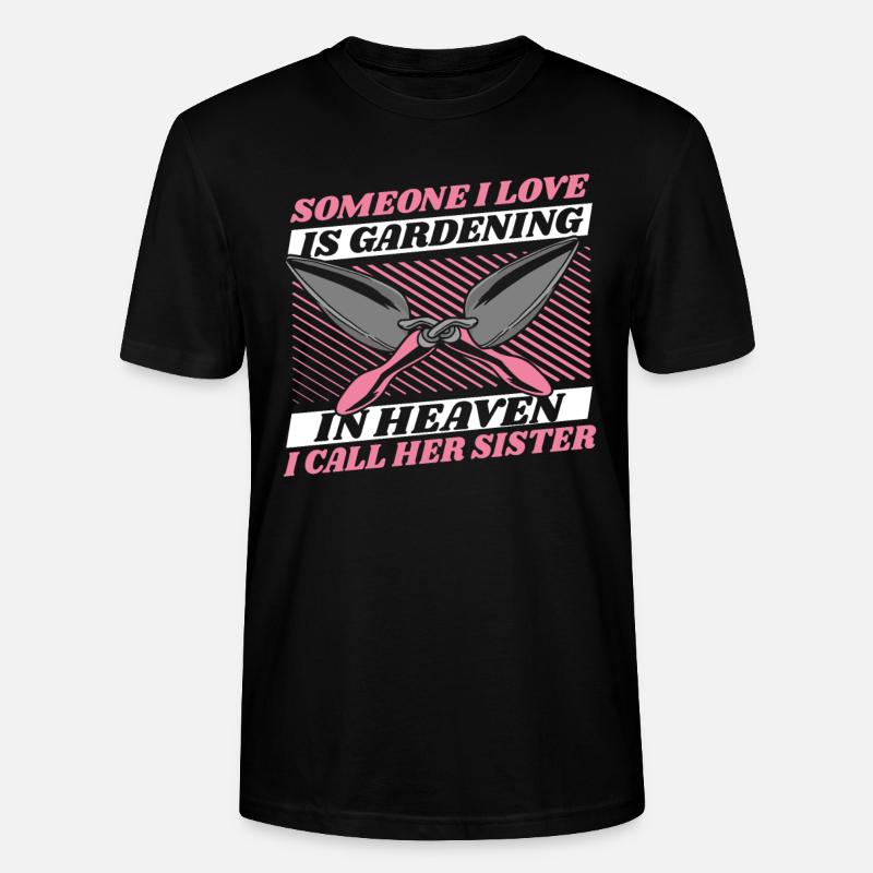 Hobbygärtner Garten Liebe Gartenschwester - Stanley/Stella Unisex Bio-T-Shirt CRAFTER - Schwarz