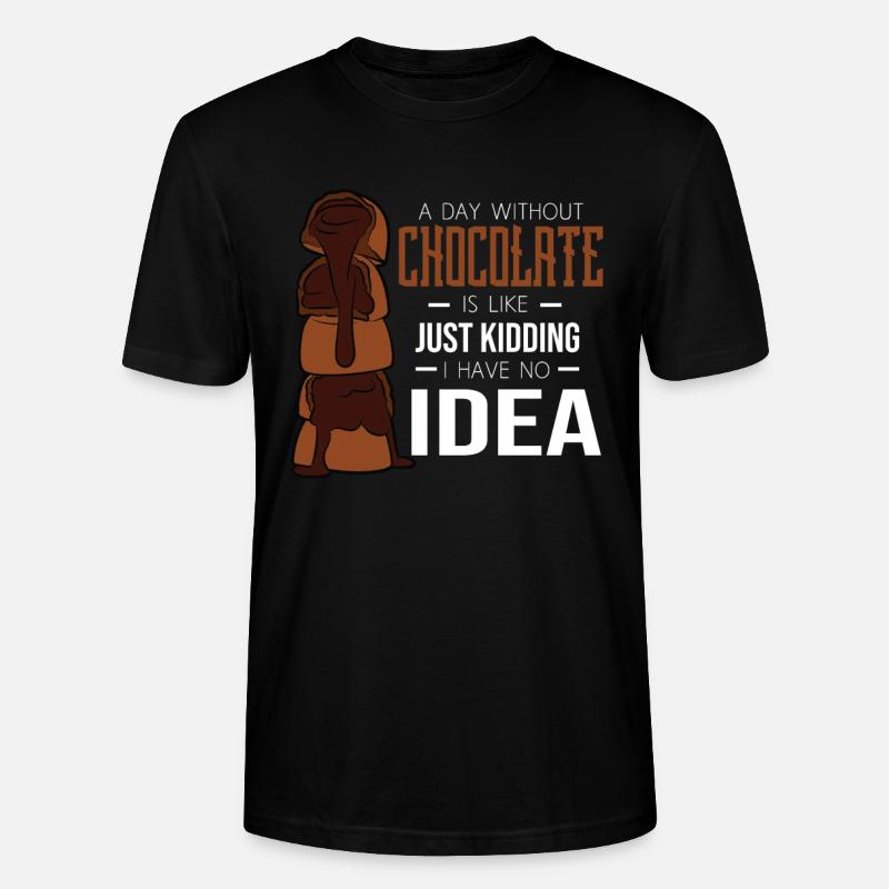 Schokolade - Stanley/Stella Unisex Bio-T-Shirt CRAFTER - Schwarz