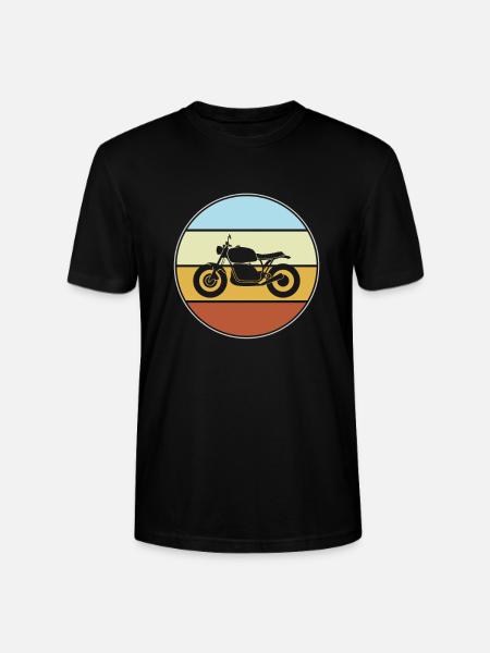 Motorcycle retro - Stanley/Stella CRAFTER Unisex Organic T-Shirt - black