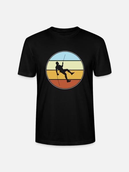 Climbing Retro - Stanley/Stella CRAFTER Unisex Organic T-Shirt - black