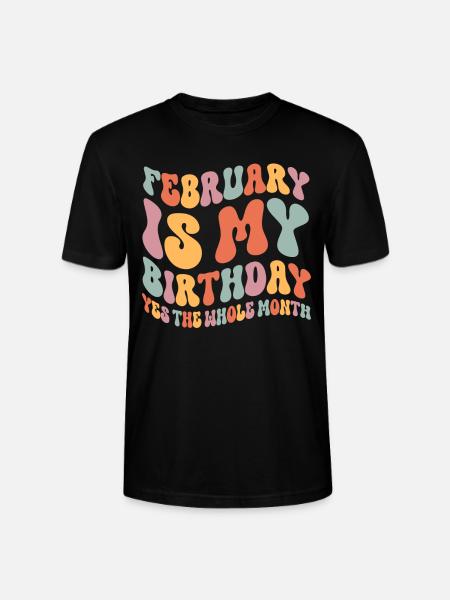 Février Anniversaire - T-shirt bio CRAFTER Stanley Stella Unisexe - noir