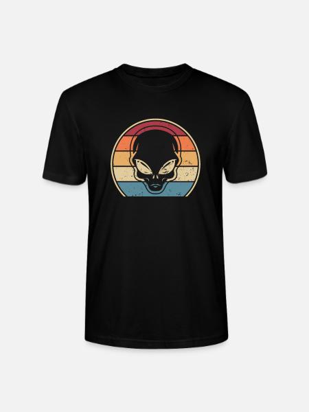 Alien UFO Conspiracy - Stanley/Stella CRAFTER Unisex Organic T-Shirt - black