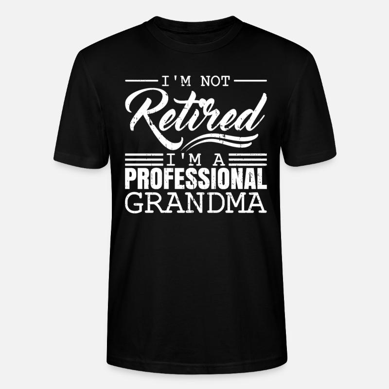 Rentner Rente - Stanley/Stella Unisex Bio-T-Shirt CRAFTER - Schwarz