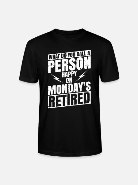 Pension de pensionné - T-shirt bio CRAFTER Stanley Stella Unisexe - noir