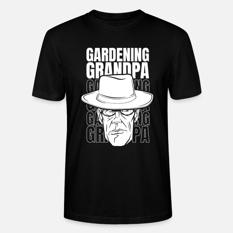 Hobbygärtner Garten Garten Opa - Stanley/Stella Unisex Bio-T-Shirt CRAFTER - Schwarz