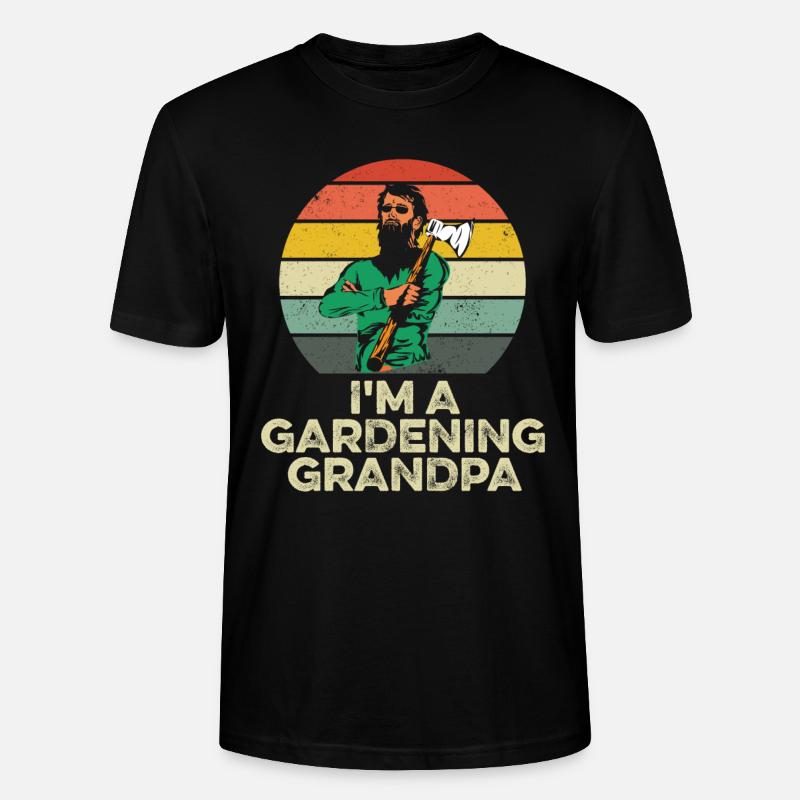 Hobbygärtner Garten Opa Gärtnerischer Opa - Stanley/Stella Unisex Bio-T-Shirt CRAFTER - Schwarz