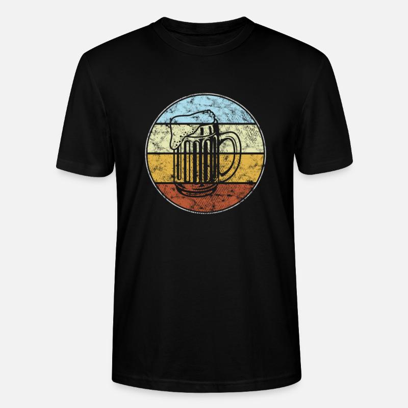 Bière Rétro - T-shirt bio CRAFTER Stanley Stella Unisexe - noir
