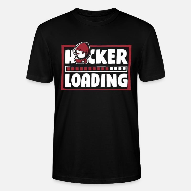 Hacker Loading Phishing Sniffer Social - Stanley/Stella Unisex Bio-T-Shirt CRAFTER - Schwarz