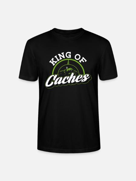 King of Caches - Geocaching Geocacher - Stanley/Stella CRAFTER Unisex Organic T-Shirt - black