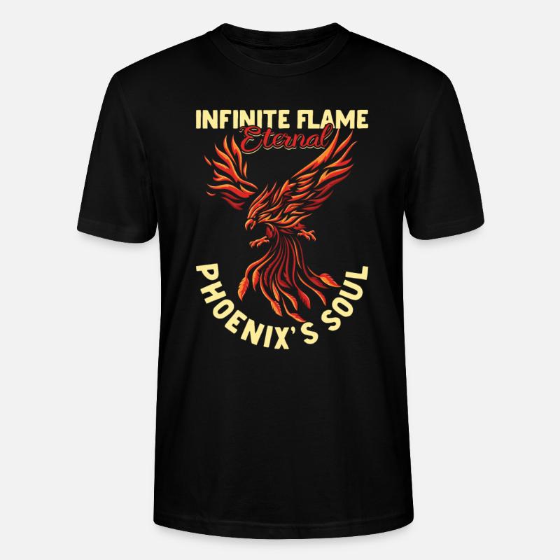 Phoenix Bird Mythical Creatures - Stanley/Stella CRAFTER Unisex Organic T-Shirt - black