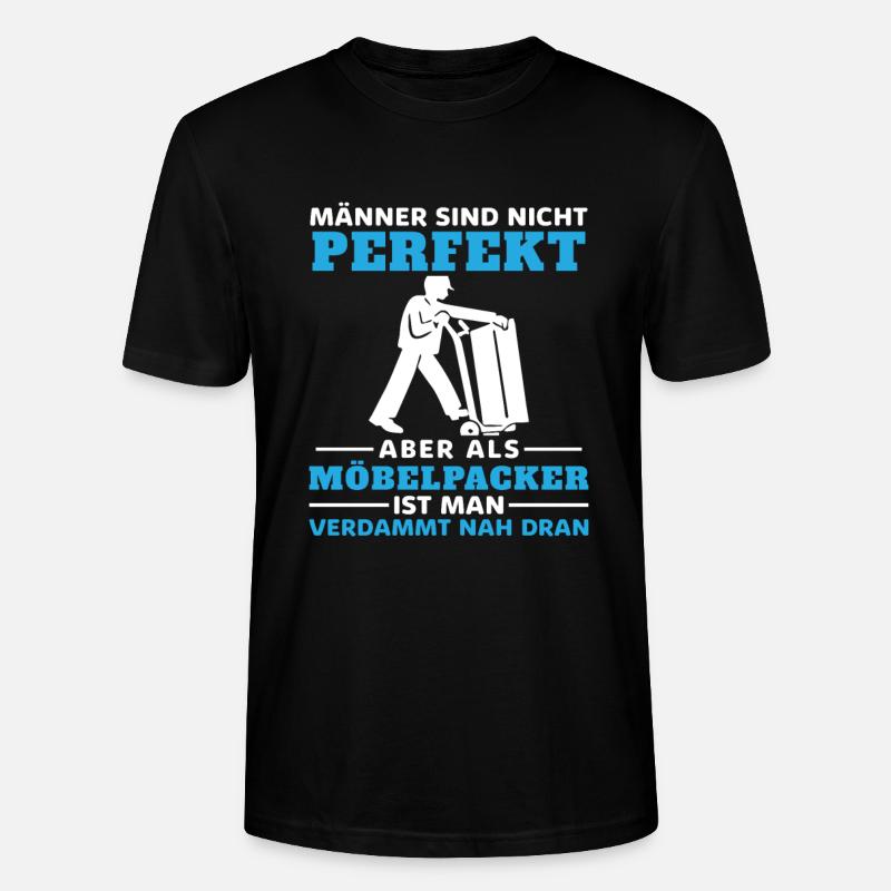 Möbelpacker Umzugshelfer Geschenkhumor - Stanley/Stella Unisex Bio-T-Shirt CRAFTER - Schwarz