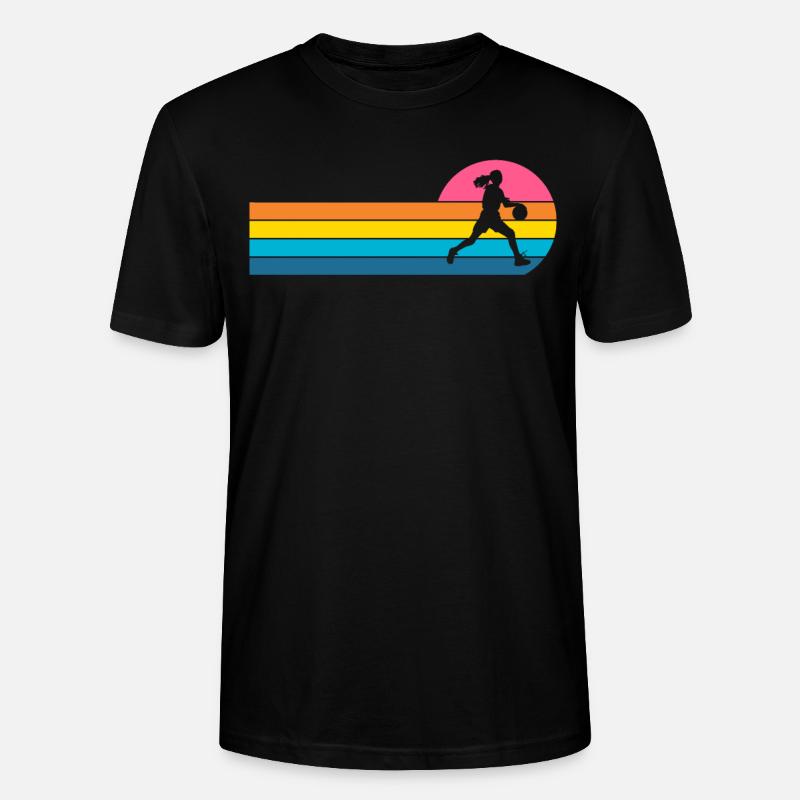 Joueuse de basket-ball féminin - T-shirt bio CRAFTER Stanley Stella Unisexe - noir