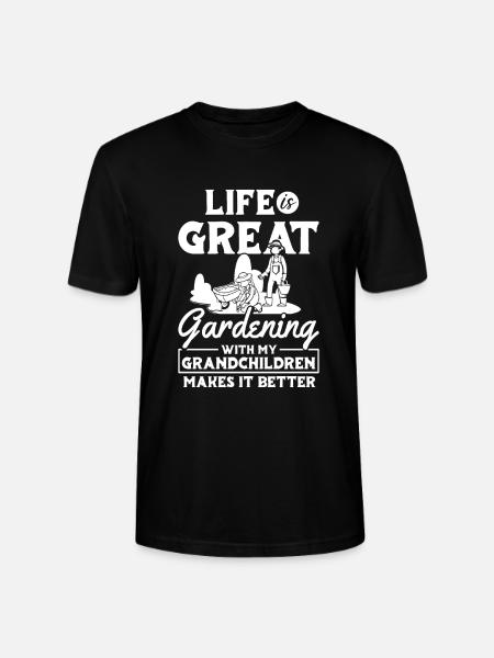 Hobbygärtner Garten Garten Opa - Stanley/Stella Unisex Bio-T-Shirt CRAFTER - Schwarz