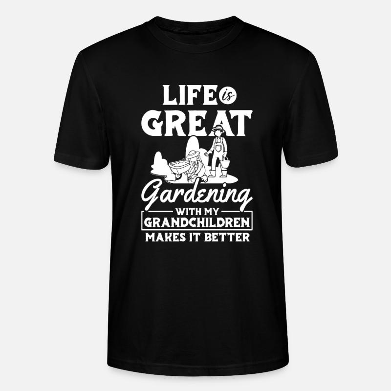Hobbygärtner Garten Garten Opa - Stanley/Stella Unisex Bio-T-Shirt CRAFTER - Schwarz