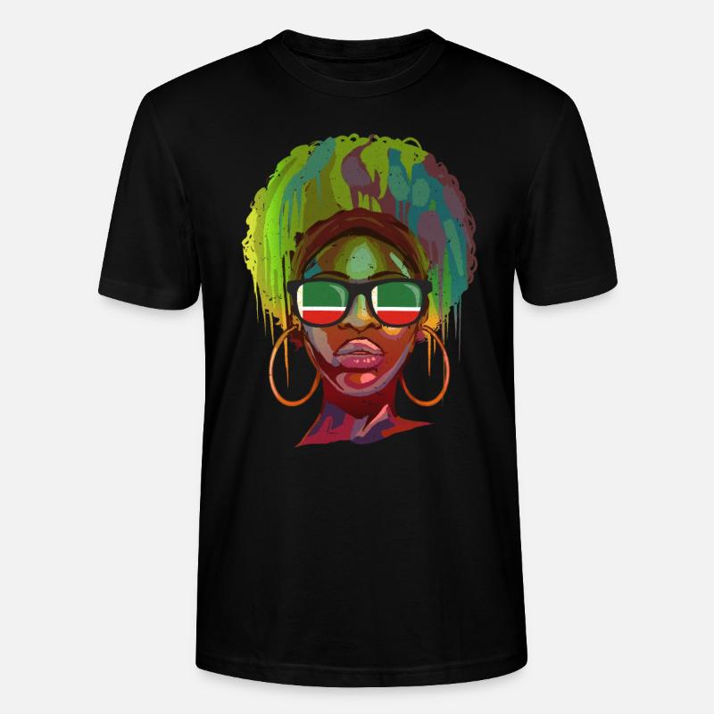 Tschetschenien - Stanley/Stella Unisex Bio-T-Shirt CRAFTER - Schwarz