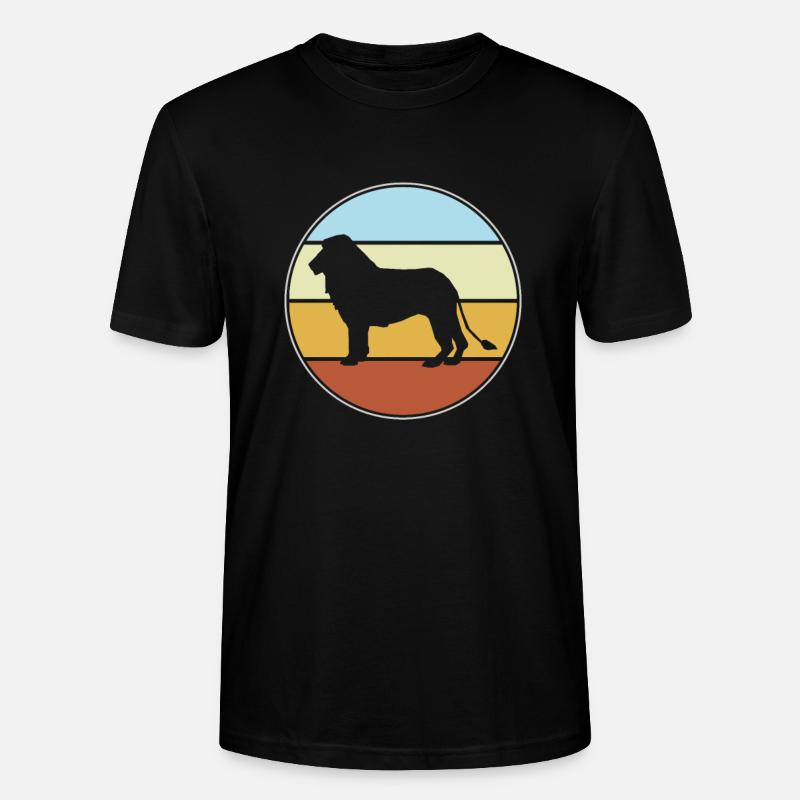 Löwe retro - Stanley/Stella Unisex Bio-T-Shirt CRAFTER - Schwarz