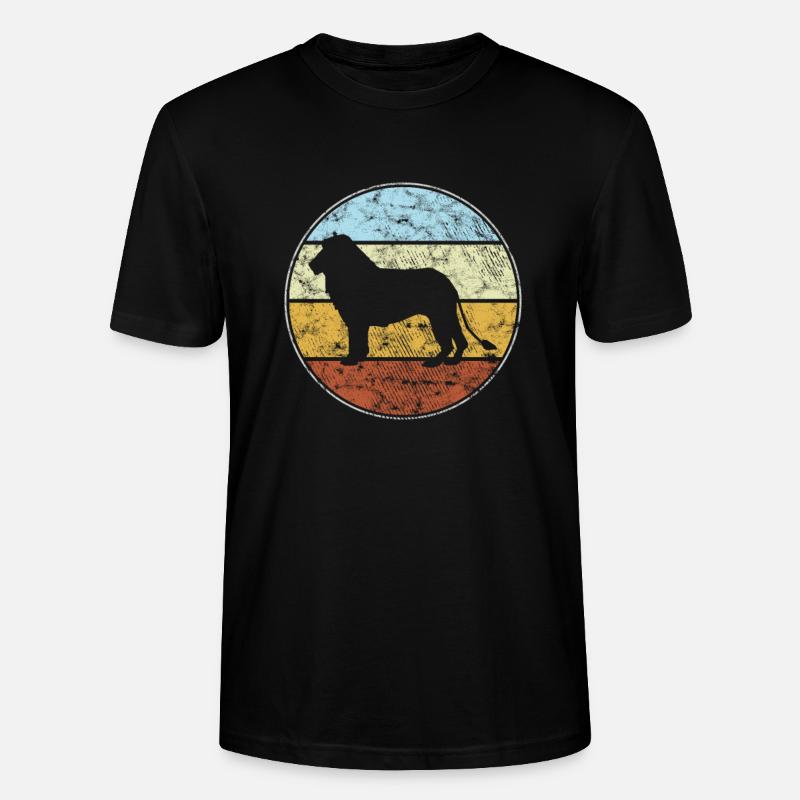 Löwe retro - Stanley/Stella Unisex Bio-T-Shirt CRAFTER - Schwarz
