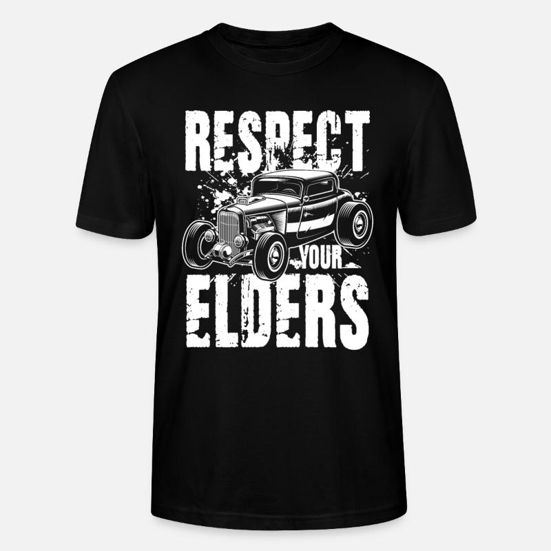 Respect Your Elders - Stanley/Stella Unisex Bio-T-Shirt CRAFTER - Schwarz