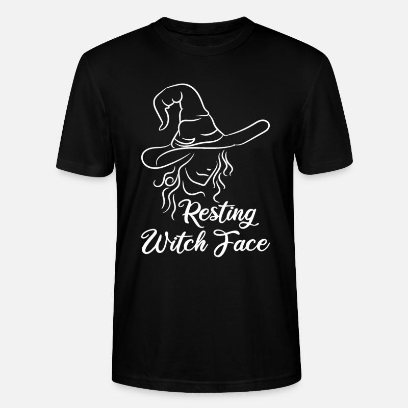 Resting Witch Face - Stanley/Stella Unisex Bio-T-Shirt CRAFTER - Schwarz