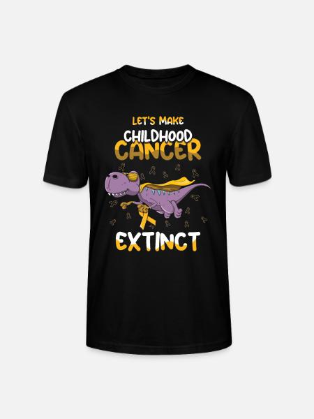 September Unterstützung Dinosaurier Kinderkrebs - Stanley/Stella Unisex Bio-T-Shirt CRAFTER - Schwarz