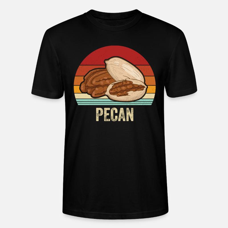 Pecan Nuts Gift - Stanley/Stella CRAFTER Unisex Organic T-Shirt - black