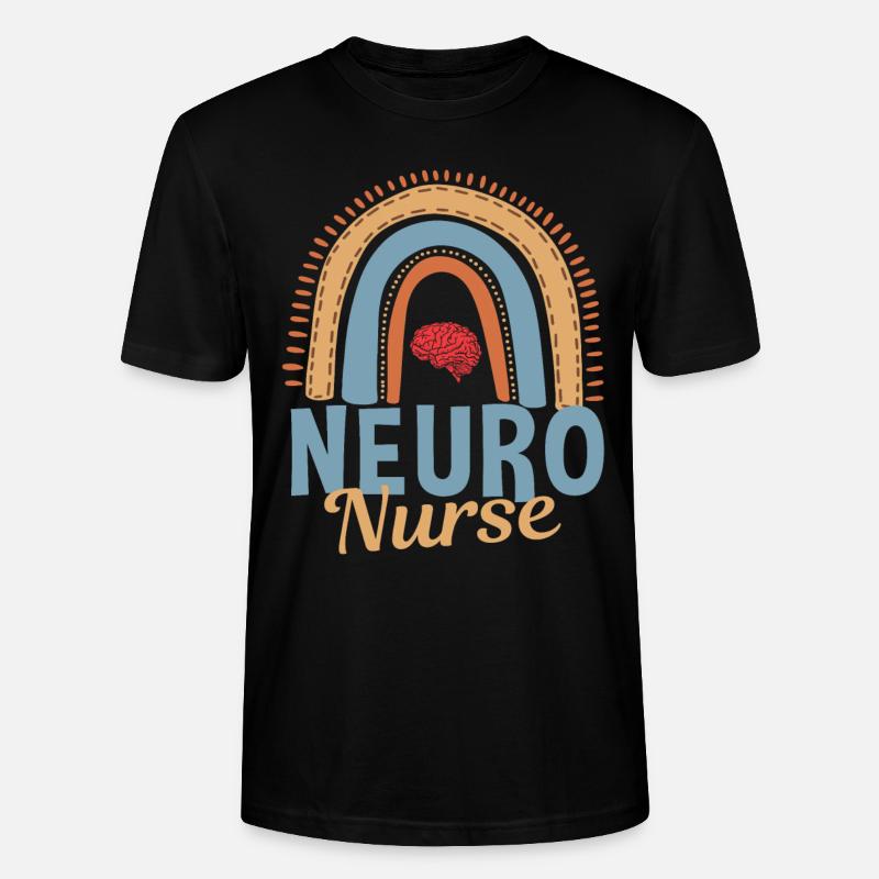 Neuro Krankenschwester Regenbogen - Stanley/Stella Unisex Bio-T-Shirt CRAFTER - Schwarz