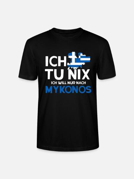 Mykonos - Stanley/Stella Unisex Bio-T-Shirt CRAFTER - Schwarz