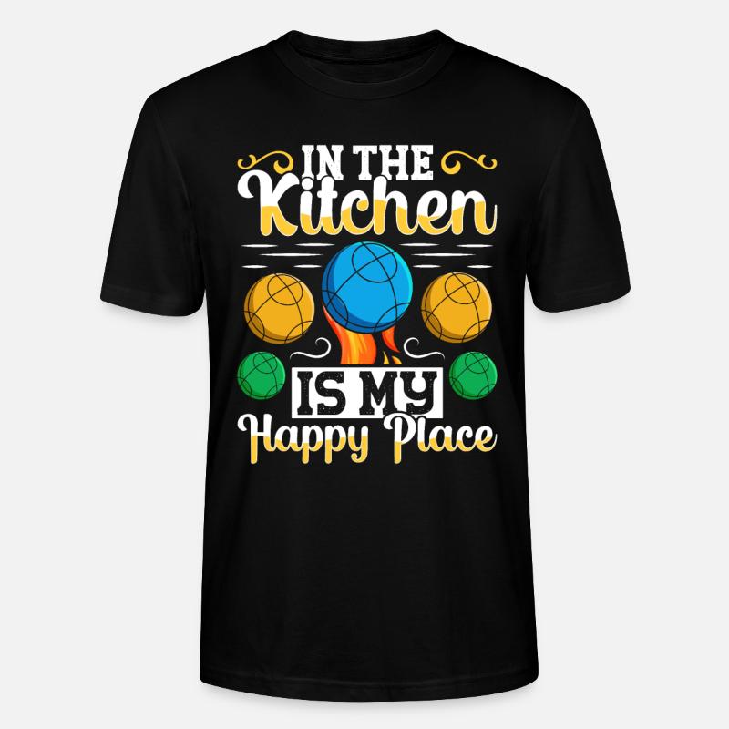 Funny Bocce Game - Stanley/Stella Unisex Bio-T-Shirt CRAFTER - Schwarz