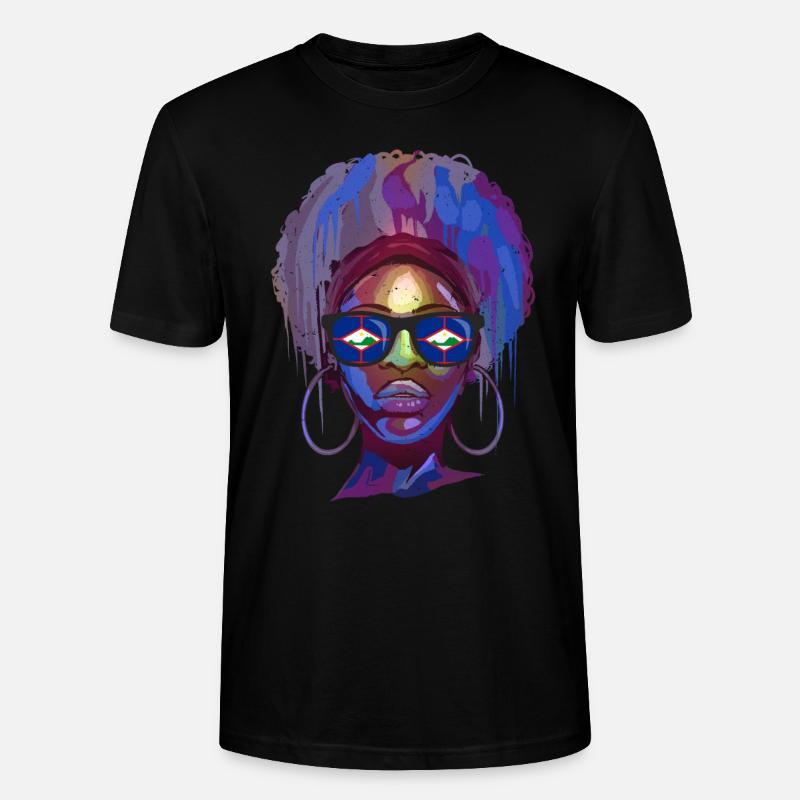 Sint Eustatius - Stanley/Stella Unisex Bio-T-Shirt CRAFTER - Schwarz