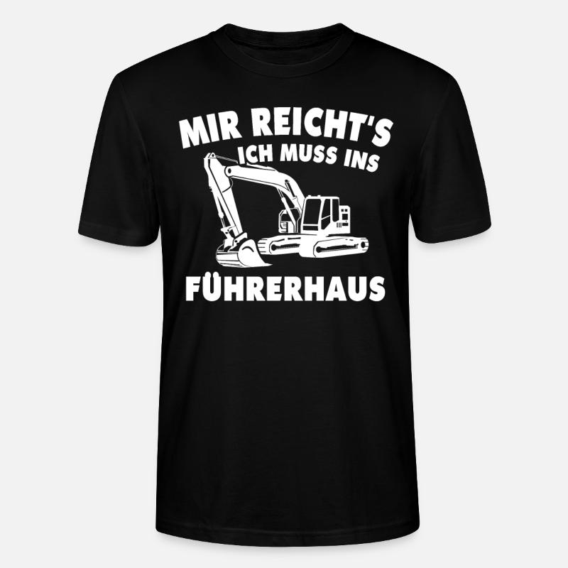 Baggerführer Geschenk - Stanley/Stella Unisex Bio-T-Shirt CRAFTER - Schwarz