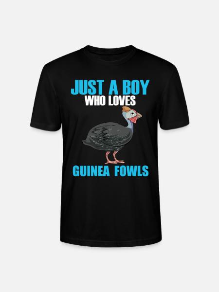 Perlhühner Perlhuhn Guinea Fowl - Stanley/Stella CRAFTER Unisex Organic T-Shirt - black