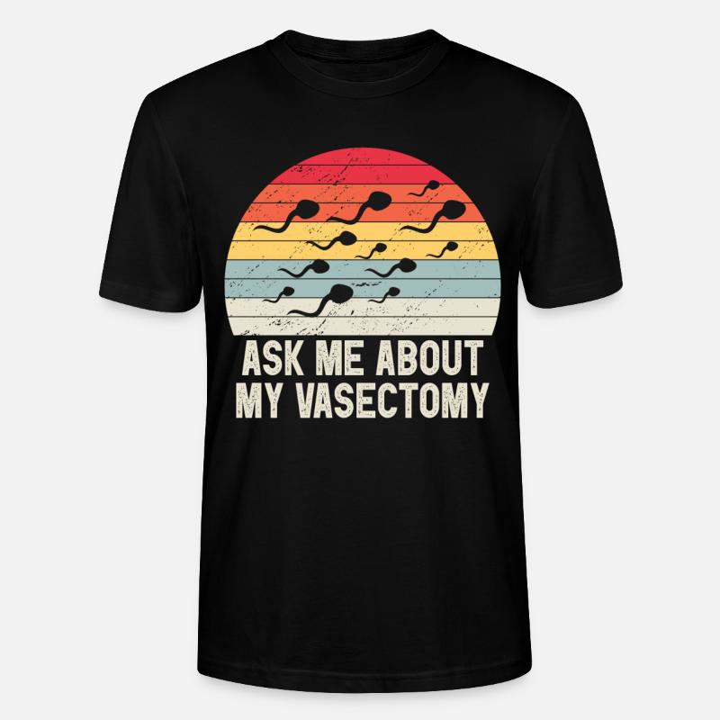 Vasectomie - T-shirt bio CRAFTER Stanley Stella Unisexe - noir