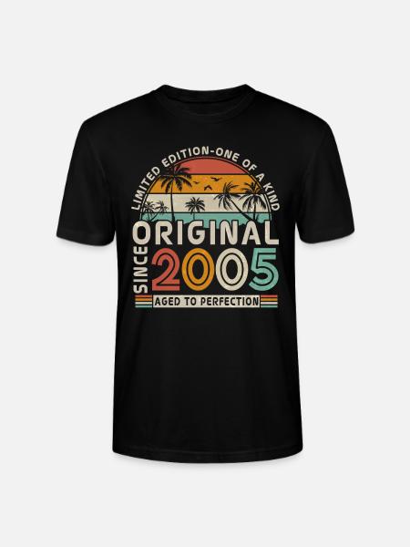 Original 2005 - 18th birthday - Stanley/Stella CRAFTER Unisex Organic T-Shirt - black