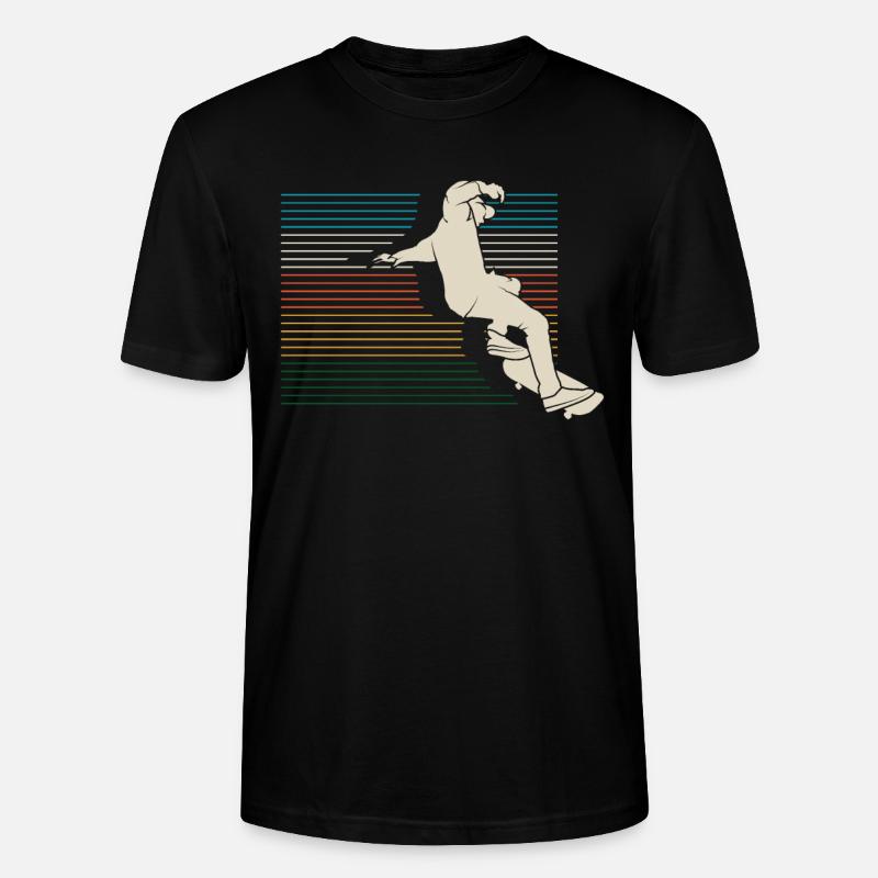Skateboard - Stanley/Stella Unisex Bio-T-Shirt CRAFTER - Schwarz